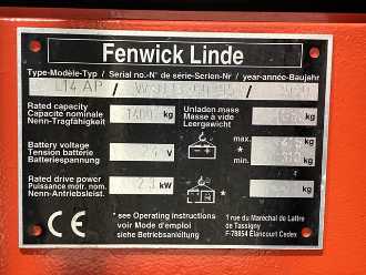 Used Forklift Truck LINDE L14AP ELEKTRO HOCHHUBWAGENDEICHSEL (13017108)