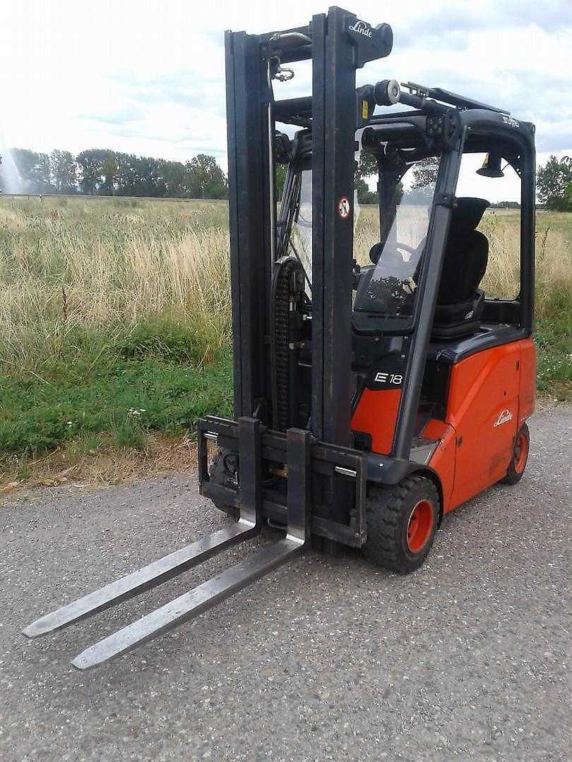 Used Forklift Truck LINDE Linde E18 Erst 6580 Std Bj.2013 ELEKTRO VIERRADFRONTSTAPLER (12826902)