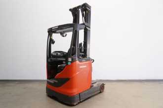 Used Forklift Truck LINDE R 10 B 1120 ELEKTRO SCHUBMASTSTAPLER (13006112) backdrop