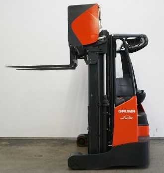 Used Forklift Truck LINDE R 14 X 116-03 ELEKTRO SCHUBMASTSTAPLER (12914701)