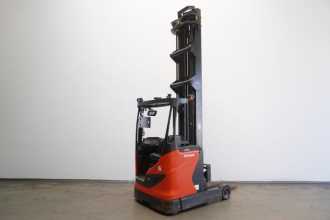 Used Forklift Truck LINDE R 16 HD 1120 ELEKTRO SCHUBMASTSTAPLER (13059494) backdrop