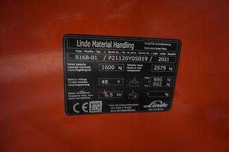 Used Forklift Truck LINDE R 16B-01 - Nur 1.853 Stunden ELEKTRO SCHUBMASTSTAPLER (13071459)