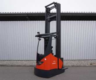 Used Forklift Truck LINDE R 17 X 116-03 ELEKTRO SCHUBMASTSTAPLER (13036855) backdrop