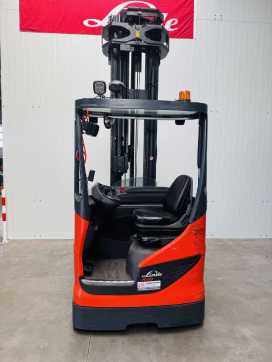 Used Forklift Truck LINDE R 20 -01Triplex ELEKTRO SCHUBMASTSTAPLER (13071968)