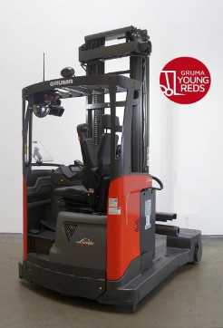 Used Forklift Truck LINDE R 25 F ELEKTRO VIERWEGESTAPLER (13063264) backdrop