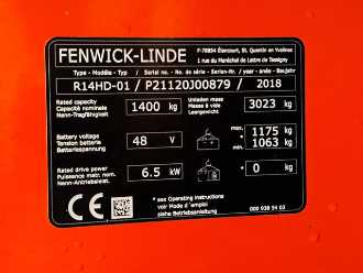 Used Forklift Truck LINDE R14 HD-01 ELEKTRO SCHUBMASTSTAPLER (13053927)