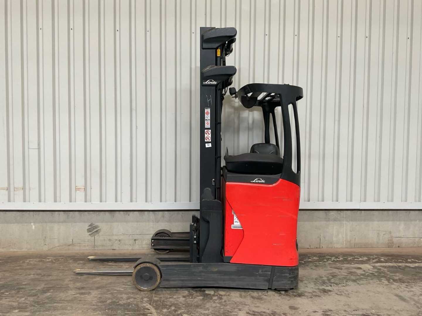 Used Forklift Truck LINDE R14B-01 BR1120 ELEKTRO SCHUBMASTSTAPLER (13067042)