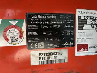 Used Forklift Truck LINDE R14HD-01 ELEKTRO SCHUBMASTSTAPLER (13072651)
