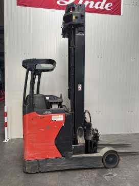 Used Forklift Truck LINDE R20 -01Triplex Klammergabel ELEKTRO SCHUBMASTSTAPLER (13071967)