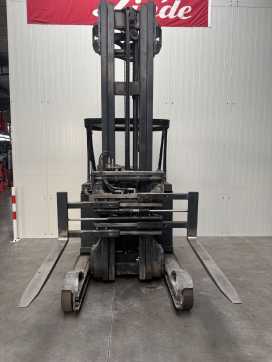 Used Forklift Truck LINDE R20 -01Triplex Klammergabel ELEKTRO SCHUBMASTSTAPLER (13071967)