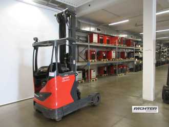 Used Forklift Truck LINDE R20G WEITERE SCHUBMASTSTAPLER (13069331) backdrop