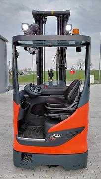 Used Forklift Truck LINDE R20G mit Video +ZVG+Telezinken ELEKTRO SCHUBMASTSTAPLER (13036136)