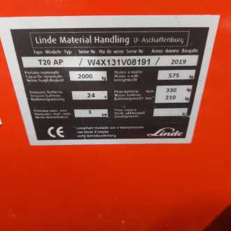 Used Forklift Truck LINDE T20 AP@1600 ELEKTRO NIEDERHUBWAGENFAHRERSTAND (13059595)
