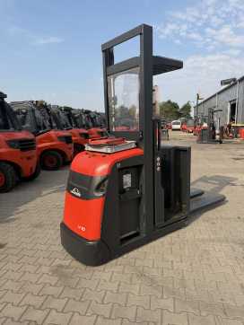 Used Forklift Truck LINDE V10-02 ELEKTRO MITTELHUBKOMMISSIONIERER (13059446) backdrop