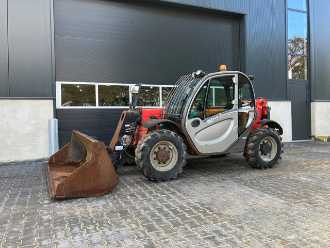 Used Forklift Truck MANITOU MLT 625-75 DIESEL TELESKOPARMSTAPLER (13058309) backdrop