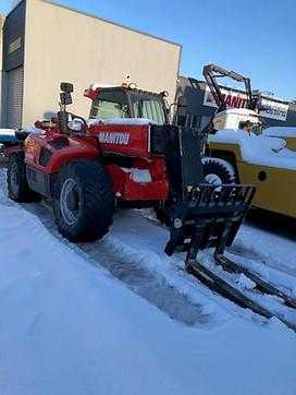 Used Forklift Truck MANITOU MLT845-120H DIESEL TELESKOPARMSTAPLER (11845505) backdrop
