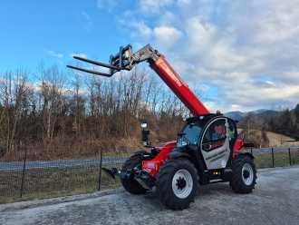 Used Forklift Truck MANITOU MT 1335 H 75D ST5 S1 DIESEL TELESKOPARMSTAPLER (13058091) backdrop