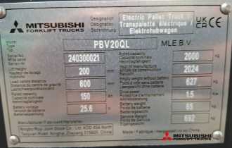 Used Forklift Truck MITSUBISHI PBV 20 QL ELEKTRO WEITERE (13067423)