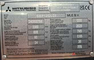 Used Forklift Truck MITSUBISHI SPB12QLDI ELEKTRO HOCHHUBWAGENDEICHSEL (13069858)