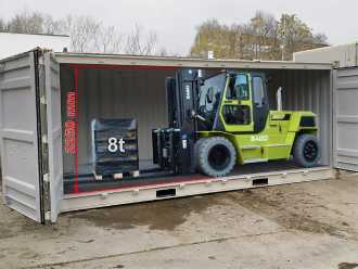 Used Forklift Truck SAGO C80D - Container-Indoor-Stapler DIESEL VIERRADFRONTSTAPLER (12942632) backdrop