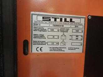 Used Forklift Truck STILL ESM 10 ELEKTRO DREIRADFRONTSTAPLER (13065537) backdrop