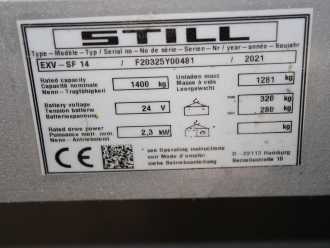 Used Forklift Truck STILL EXV-SF 14 ELEKTRO HOCHHUBWAGENDEICHSEL (13068847)