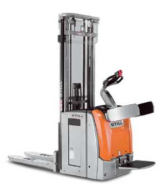 Used Forklift Truck STILL EXV-SF14 ELEKTRO HOCHHUBWAGENFAHRERSTAND (13037597) backdrop