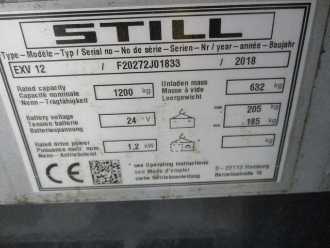 Used Forklift Truck STILL EXV12 ELEKTRO HOCHHUBWAGENDEICHSEL (13071639)