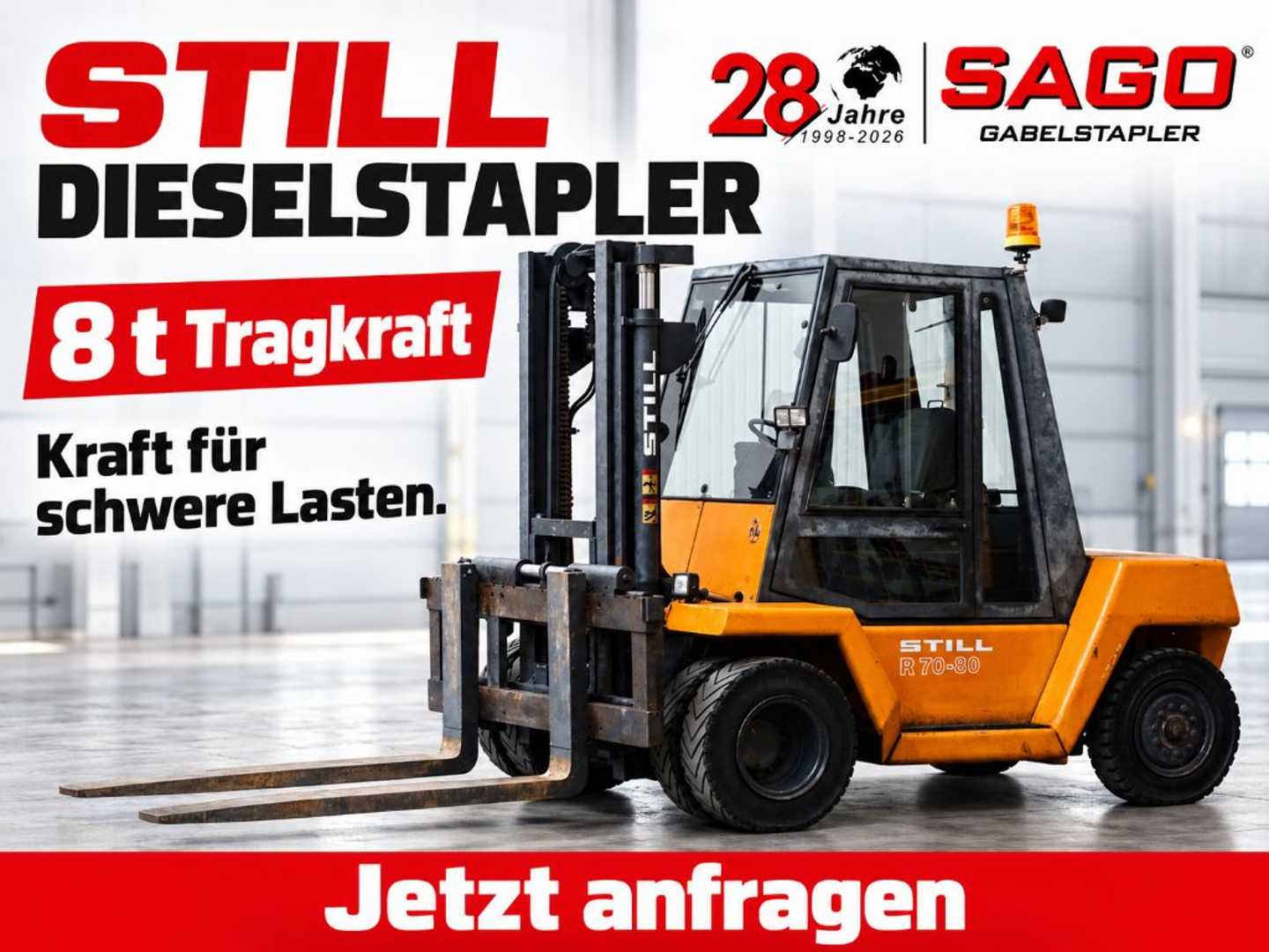 Used Forklift Truck STILL R70-80 DIESEL VIERRADFRONTSTAPLER (13038753)