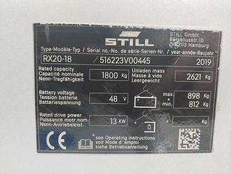 Used Forklift Truck STILL RX 20-18 ELEKTRO DREIRADFRONTSTAPLER (13065593)