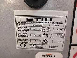 Used Forklift Truck STILL RX 60-35 ELEKTRO VIERRADFRONTSTAPLER (13056271)