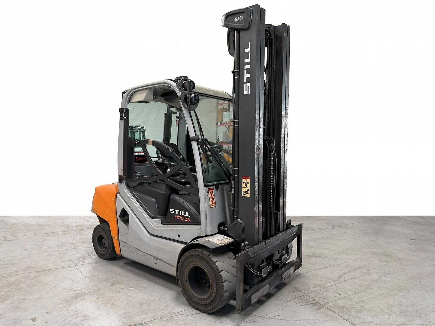 Used Forklift Truck STILL RX 70-35 DIESEL VIERRADFRONTSTAPLER (13056040)