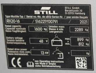 Used Forklift Truck STILL RX20-16 ELEKTRO DREIRADFRONTSTAPLER (13063094)