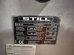 Used Forklift Truck STILL RX60-25 ELEKTRO VIERRADFRONTSTAPLER (13051309)
