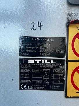 Used Forklift Truck STILL RX70-80 DIESEL VIERRADFRONTSTAPLER (13068393)