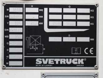 Used Forklift Truck SVETRUCK 15.120-35 DIESEL VIERRADFRONTSTAPLER (12738971)