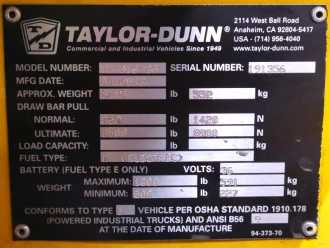 Used Forklift Truck TAYLOR_DUNN TT-316-36 WEITERE WEITERE (11962274)