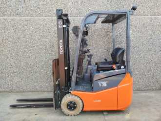 Used Forklift Truck TOYOTA 7FBEST13 LI ELEKTRO DREIRADFRONTSTAPLER (13067372)