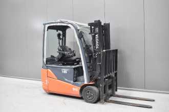 Used Forklift Truck TOYOTA 8FBE16T /57762/ ELEKTRO DREIRADFRONTSTAPLER (13044192) backdrop