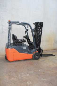 Used Forklift Truck TOYOTA 8FBE16T ELEKTRO DREIRADFRONTSTAPLER (13065193)