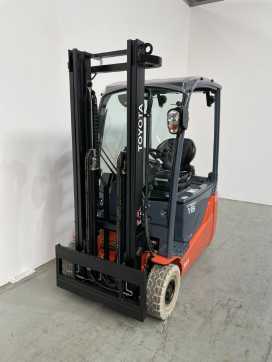 Used Forklift Truck TOYOTA 8FBE16T *sofort verfügbar* ELEKTRO DREIRADFRONTSTAPLER (13064197) backdrop