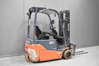 Used Forklift Truck TOYOTA 8FBE20T /57243/ ELEKTRO DREIRADFRONTSTAPLER (13032039)