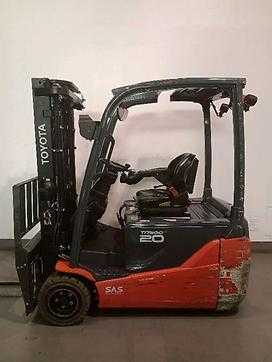 Used Forklift Truck TOYOTA 8FBE20T ELEKTRO DREIRADFRONTSTAPLER (13025283)