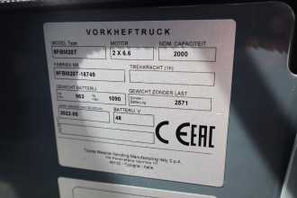 Used Forklift Truck TOYOTA 8FBM20T ELEKTRO VIERRADFRONTSTAPLER (12925252)