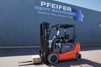Used Forklift Truck TOYOTA 9FBM30T ELEKTRO VIERRADFRONTSTAPLER (12925256) backdrop