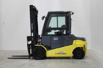 Used Forklift Truck TOYOTA 9FBM50T ELEKTRO VIERRADFRONTSTAPLER (12825428) backdrop