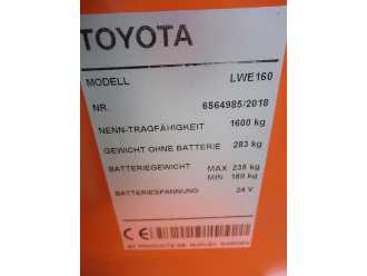 Used Forklift Truck TOYOTA LWE160 ELEKTRO NIEDERHUBWAGENDEICHSEL (13073727)