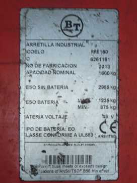 Used Forklift Truck TOYOTA RRE 160 ELEKTRO SCHUBMASTSTAPLER (12959831)