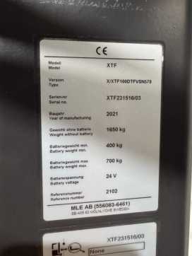 Used Forklift Truck UNICARRIERS 100SDTFV570XTF - Teleskopgabeln - Wie Neu! - 1Std. ELEKTRO SEITENSTAPLER (12917267)