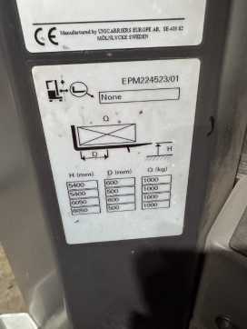 Used Forklift Truck UNICARRIERS 100TVI540EPM - 1.779 Std. - HH 5.400 mm ELEKTRO HOCHHUBKOMMISSIONIERER (12922733)